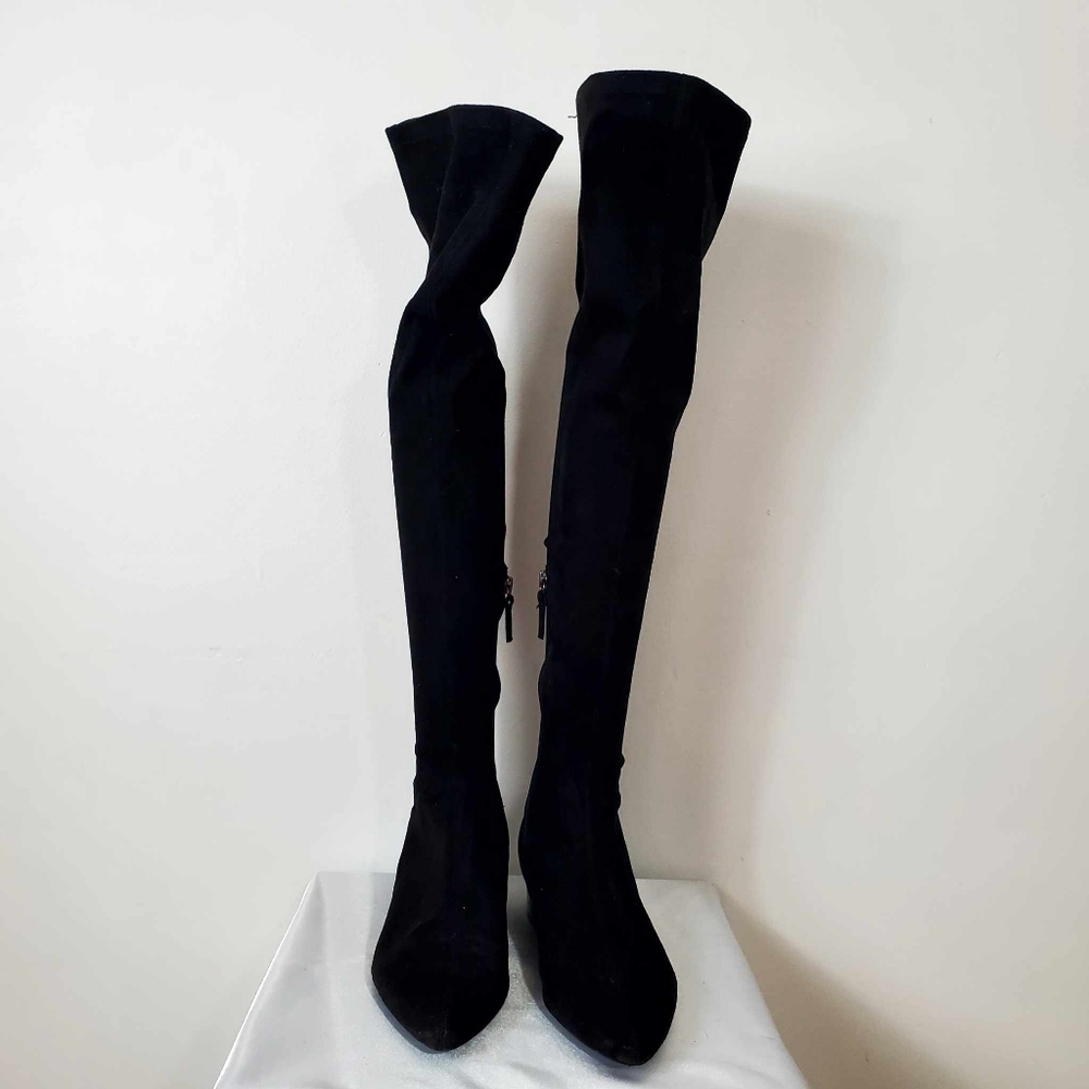 Size 39 Zara Black Over-the-Knee Boots - Picture 6 of 15
